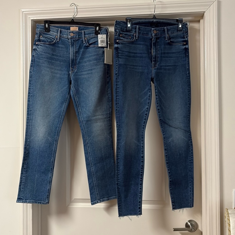 Bundle Mother Jeans Sz 30 Dazzler and Looker BNWT !